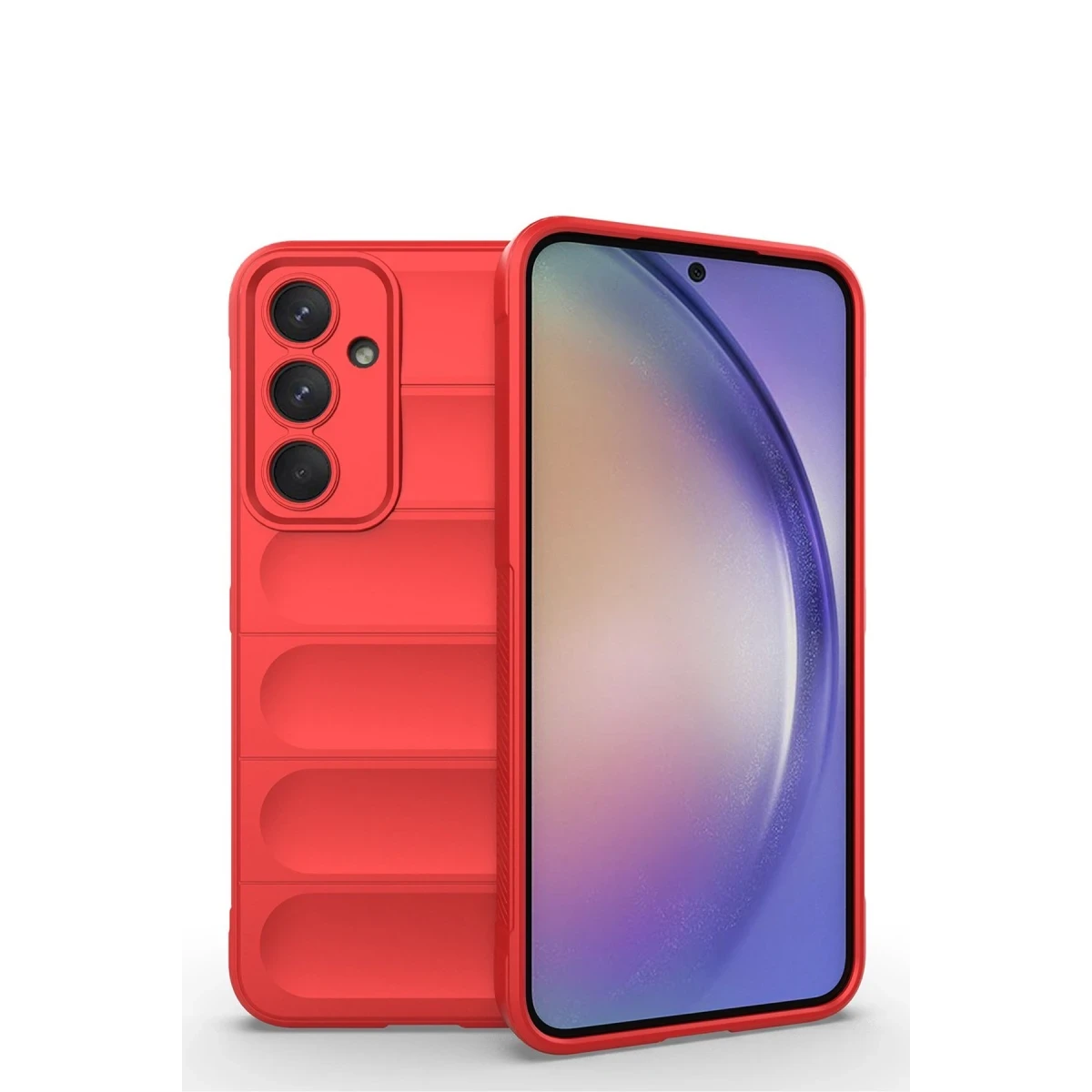 Newface Samsung Galaxy M14 5G Kılıf Optimum Silikon - Kırmızı