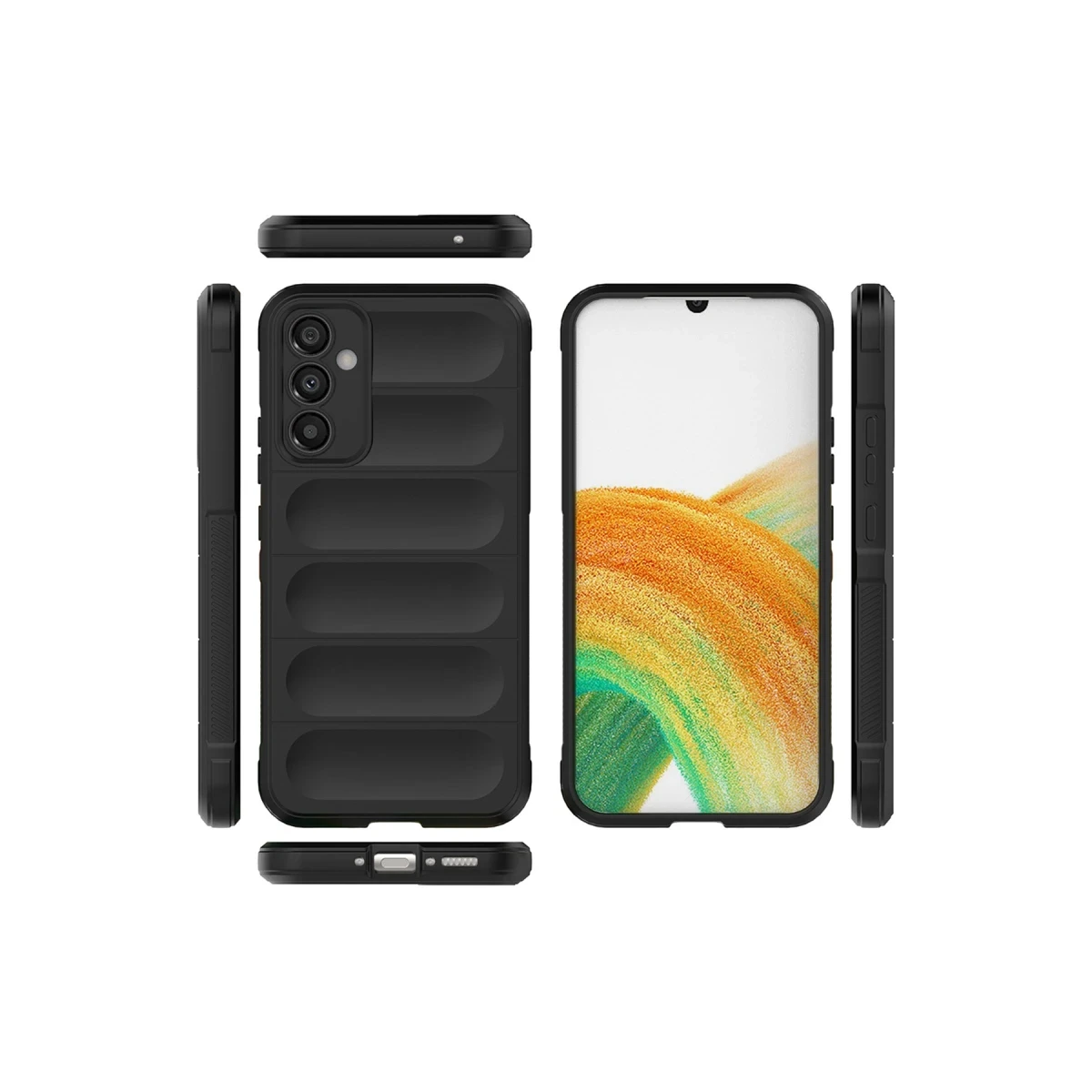 Newface Samsung Galaxy M34 5G Kılıf Optimum Silikon - Siyah — görsel 5