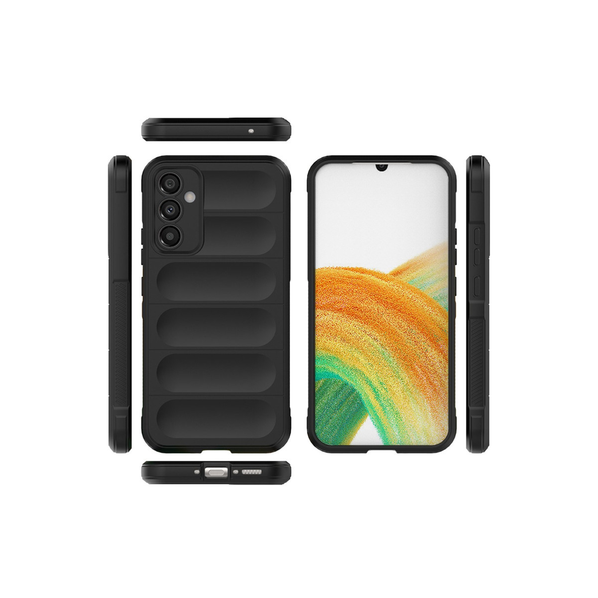 Newface Samsung Galaxy M34 5G Kılıf Optimum Silikon - Siyah — görsel 9