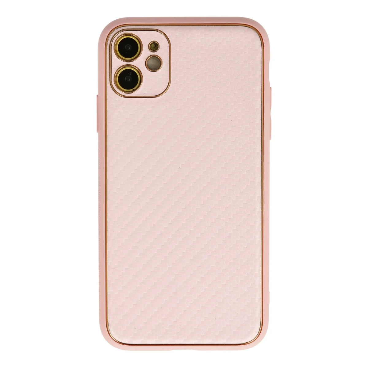 Newface Apple iPhone 12 Kılıf Coco Karbon Silikon - Pembe — görsel 4