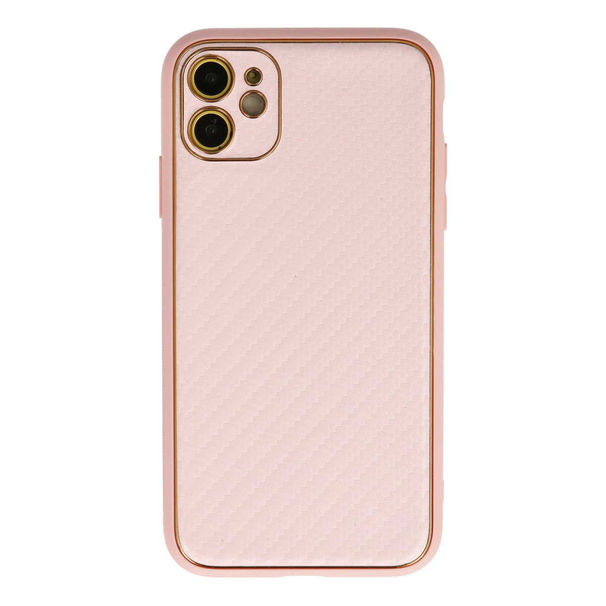 Newface Apple iPhone 12 Kılıf Coco Karbon Silikon - Pembe — görsel 7
