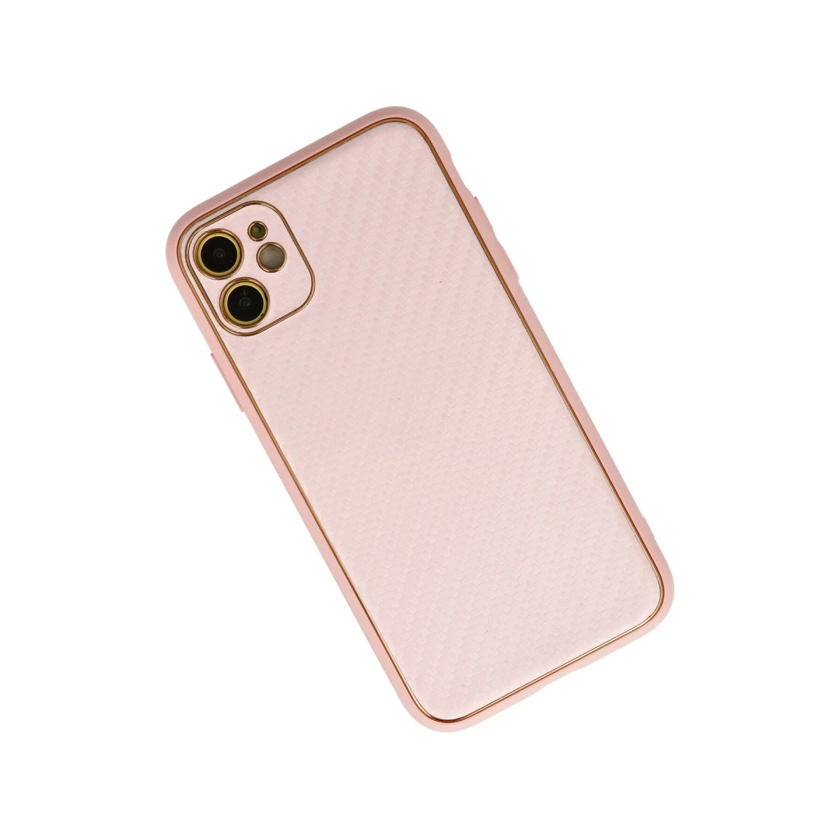 Newface Apple iPhone 12 Kılıf Coco Karbon Silikon - Pembe — görsel 5