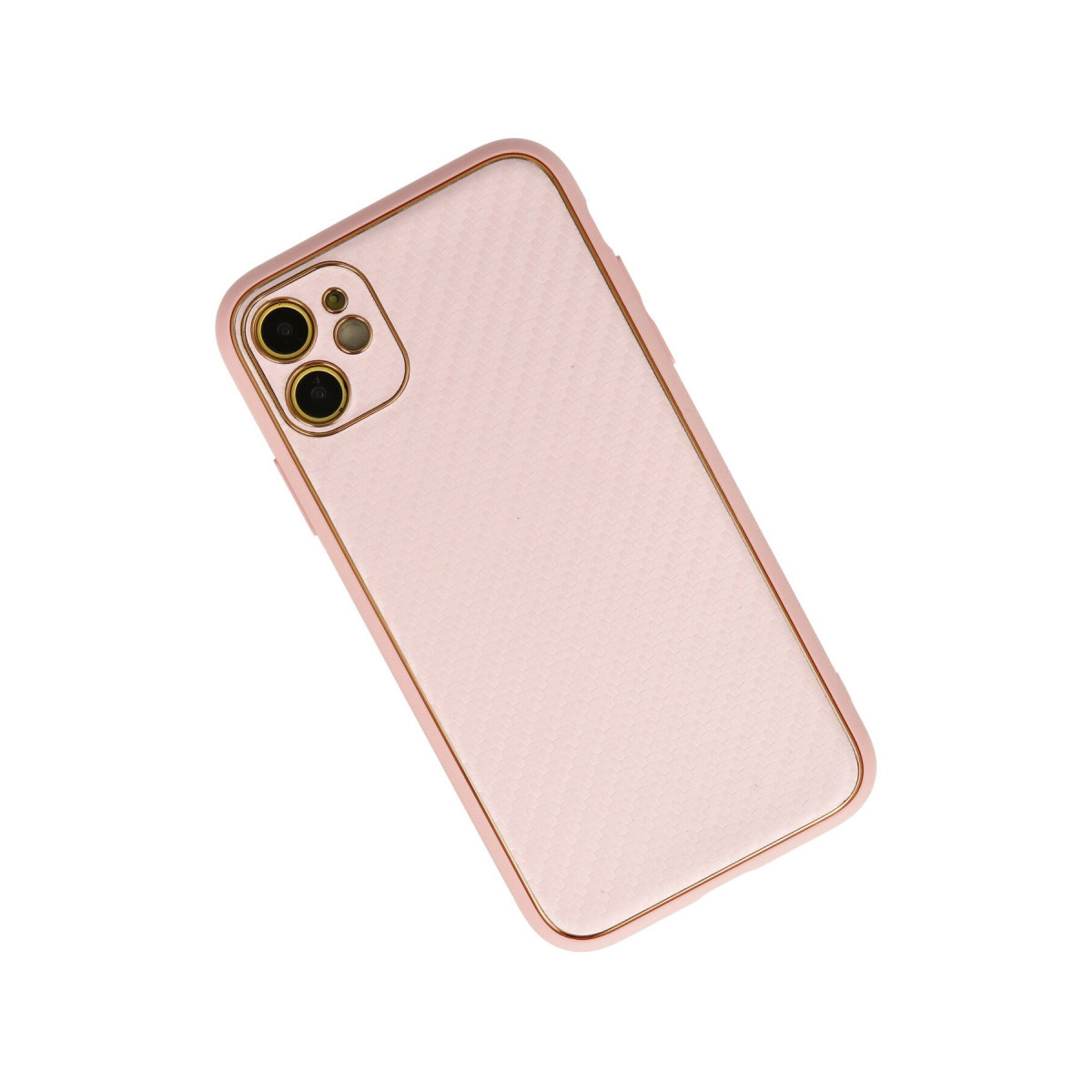 Newface Apple iPhone 12 Kılıf Coco Karbon Silikon - Pembe — görsel 8