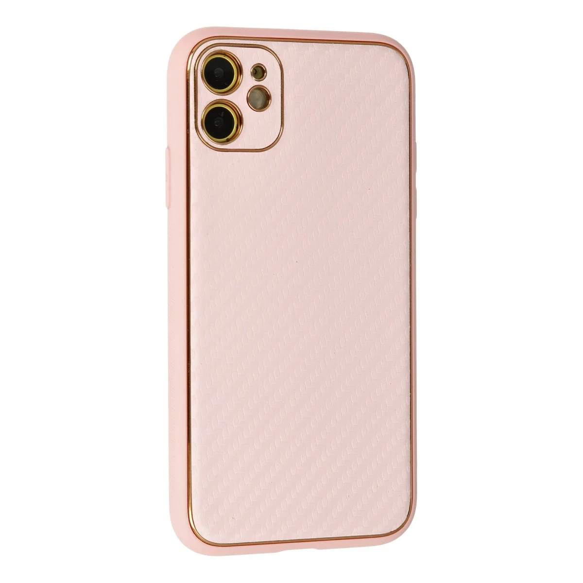 Newface Apple iPhone 12 Kılıf Coco Karbon Silikon - Pembe — görsel 6