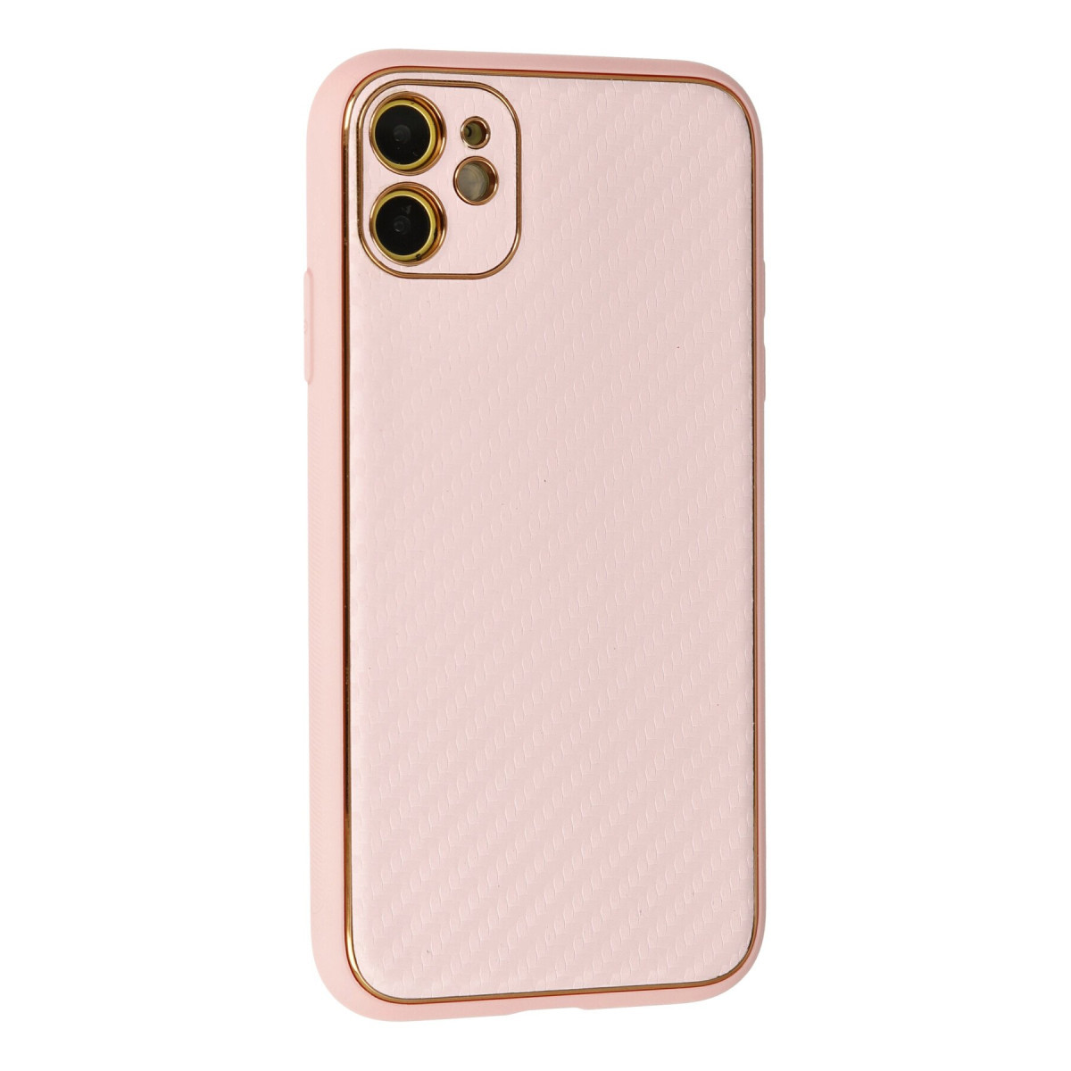 Newface Apple iPhone 12 Kılıf Coco Karbon Silikon - Pembe — görsel 9