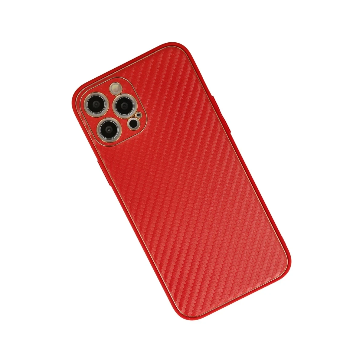 Newface Apple iPhone 12 Pro Kılıf Coco Karbon Silikon - Kırmızı