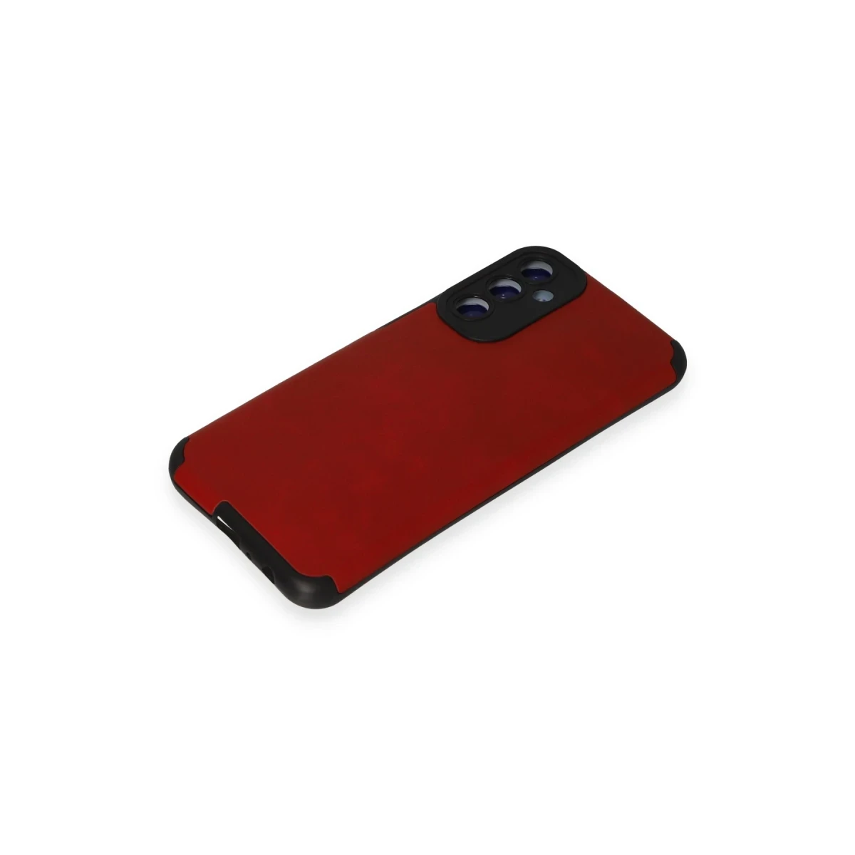 Newface Samsung Galaxy M34 5G Kılıf Loop Deri Silikon - Kırmızı