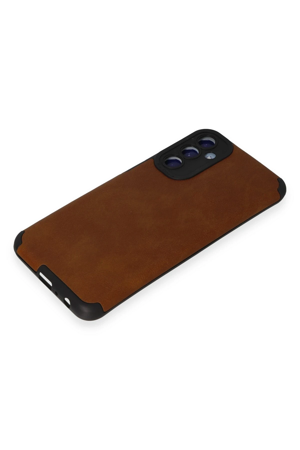 Newface Samsung Galaxy M34 5G Kılıf Loop Deri Silikon - Kahverengi