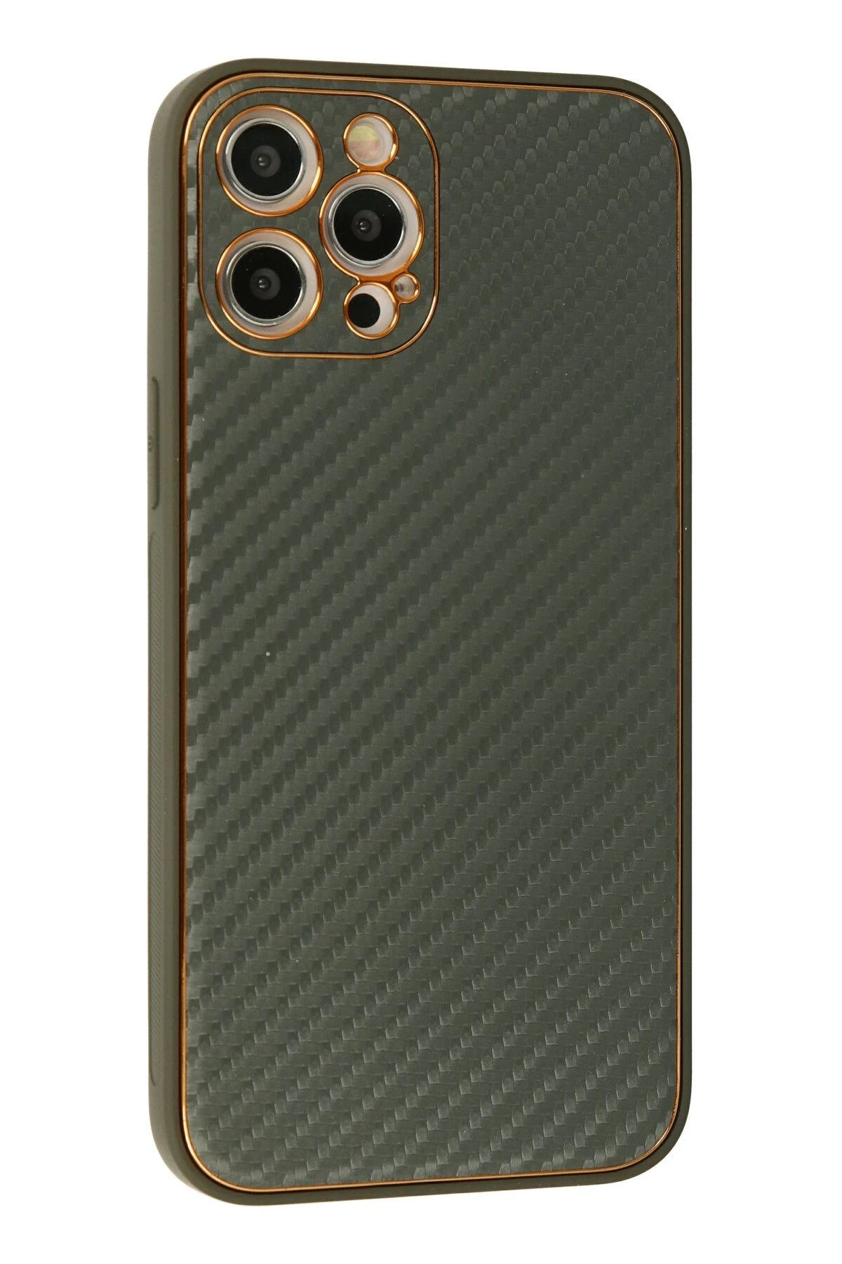 Newface iPhone 12 Pro Kılıf Coco Karbon Silikon - Füme