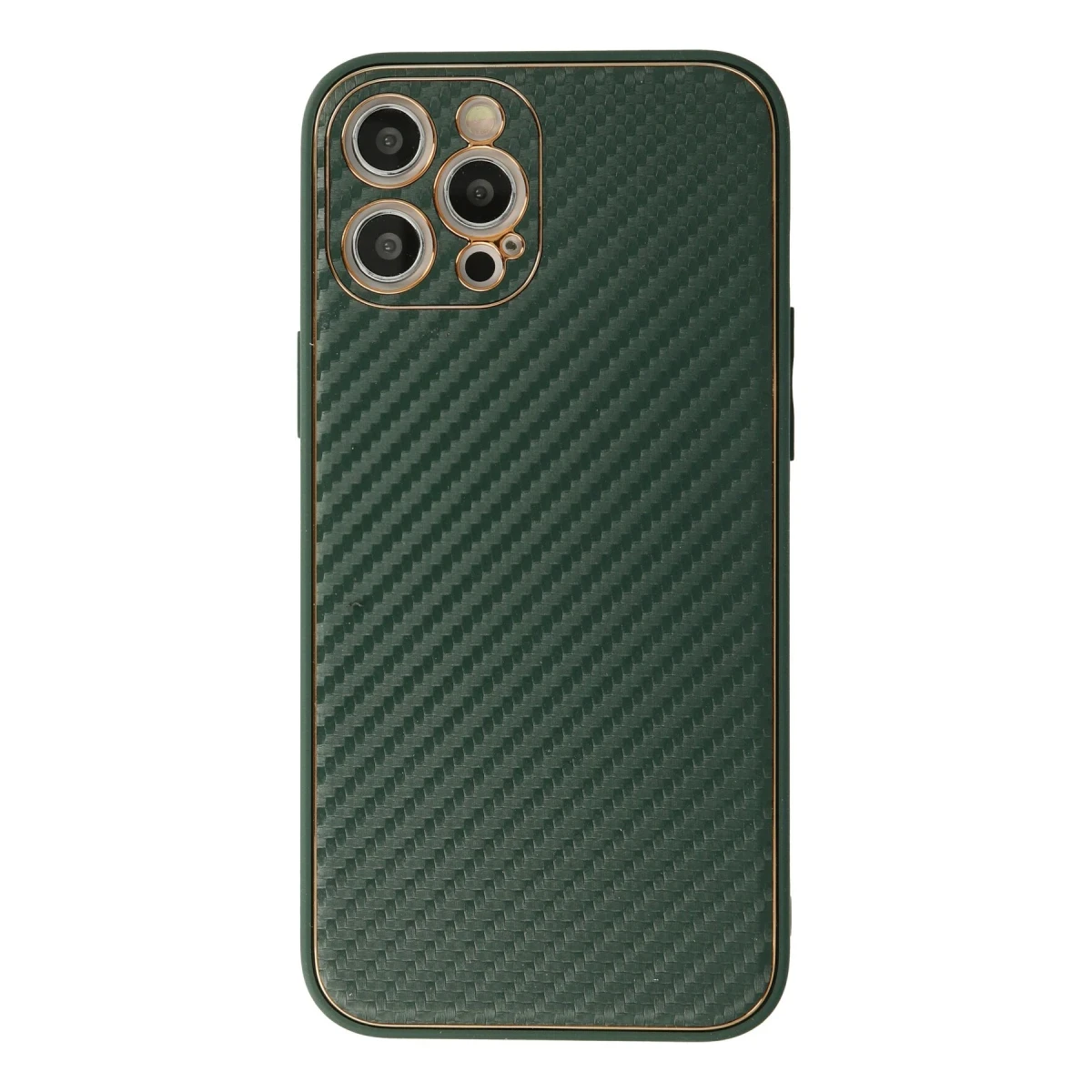 Newface Apple iPhone 12 Pro Kılıf Coco Karbon Silikon - Yeşil