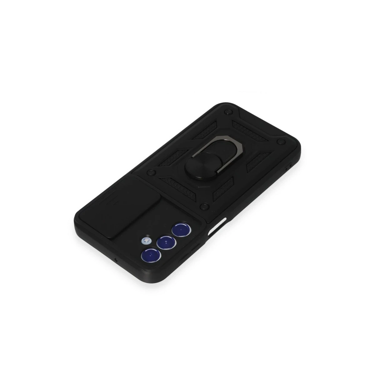 Newface Samsung Galaxy M34 5G Kılıf Pars Lens Yüzüklü Silikon - Siyah — görsel 10