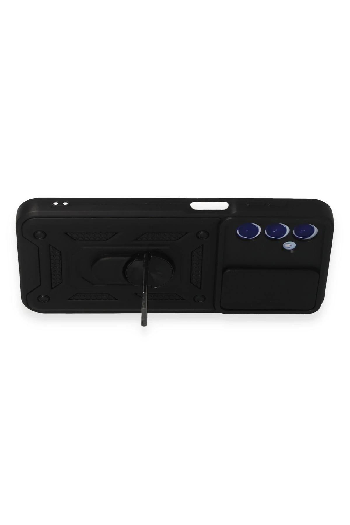 Newface Samsung Galaxy M34 5G Kılıf Pars Lens Yüzüklü Silikon - Siyah — görsel 6