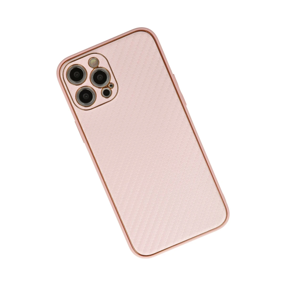 Newface Apple iPhone 12 Pro Max Kılıf Coco Karbon Silikon - Pembe — görsel 6
