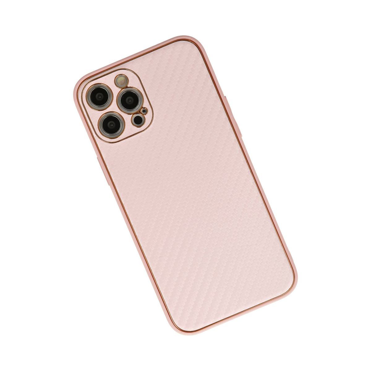 Newface Apple iPhone 12 Pro Max Kılıf Coco Karbon Silikon - Pembe — görsel 9
