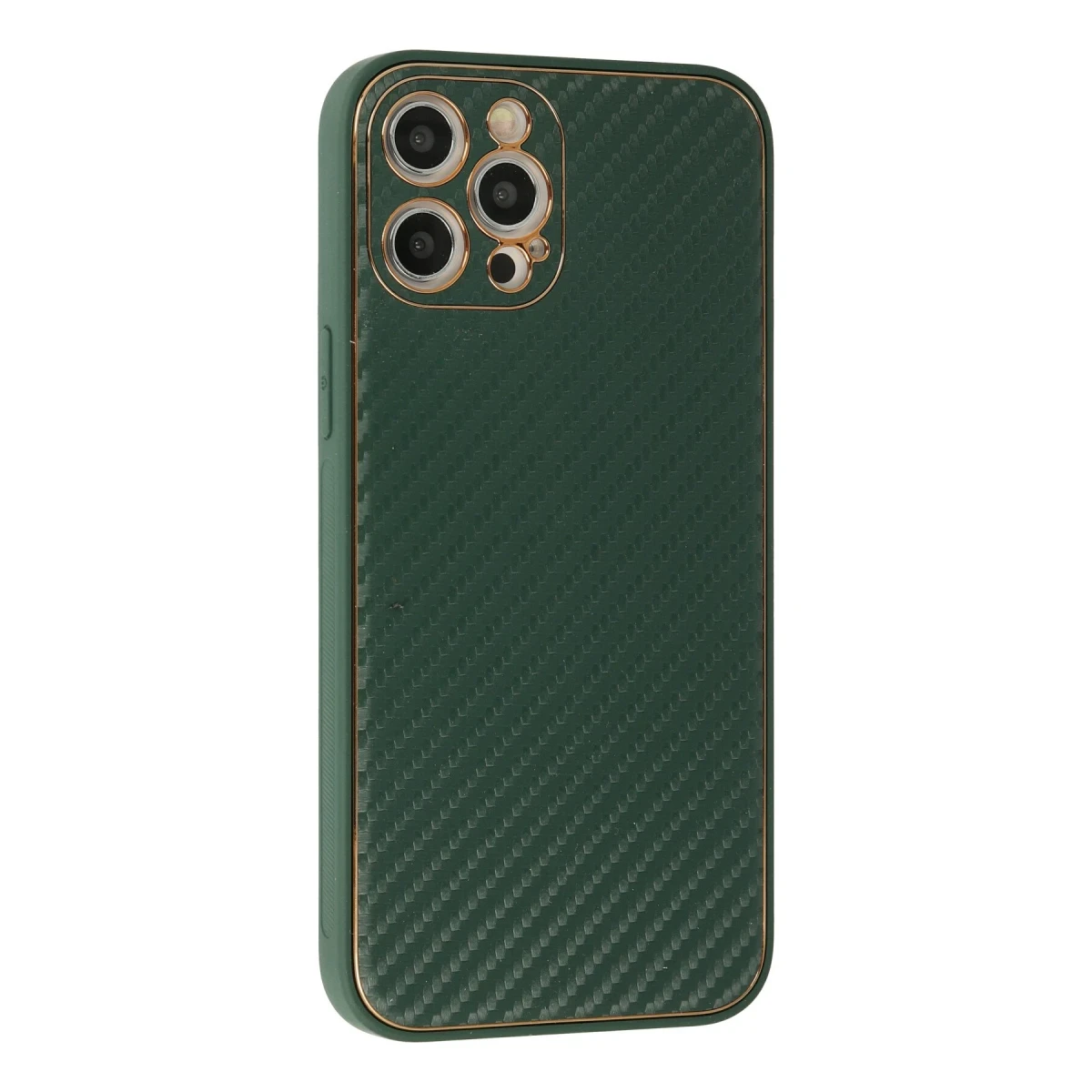 Newface Apple iPhone 12 Pro Max Kılıf Coco Karbon Silikon - Yeşil