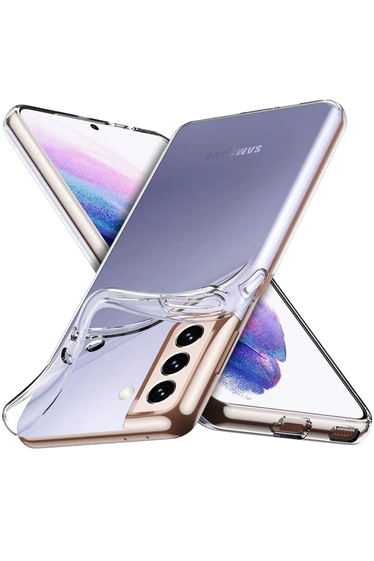 Newface Samsung Galaxy S23 Kılıf Lüx Şeffaf Silikon — görsel 2