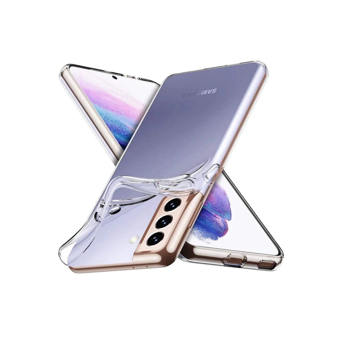 Newface Samsung Galaxy S23 Kılıf Lüx Şeffaf Silikon — görsel 4