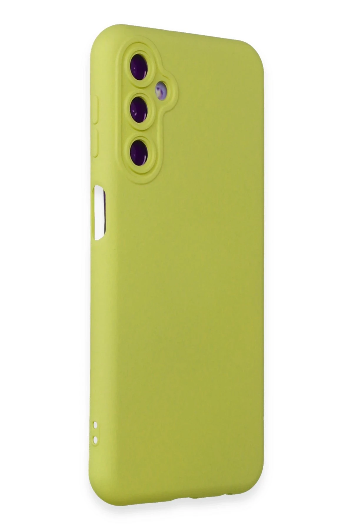 Newface Samsung Galaxy M34 5G Kılıf Nano içi Kadife Silikon - Sarı
