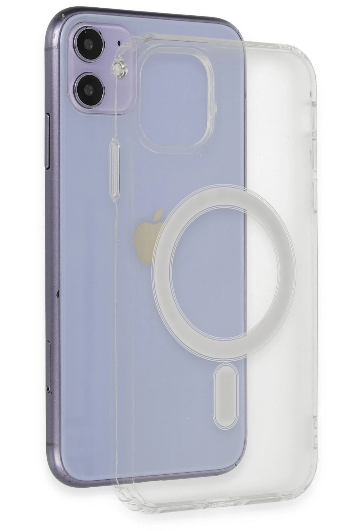 Newface Apple iPhone 11 Kılıf Matte Şeffaf Magneticsafe - Şeffaf — görsel 3
