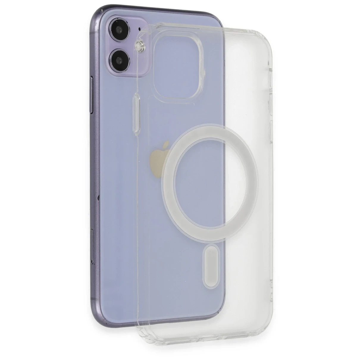 Newface Apple iPhone 11 Kılıf Matte Şeffaf Magneticsafe - Şeffaf — görsel 8