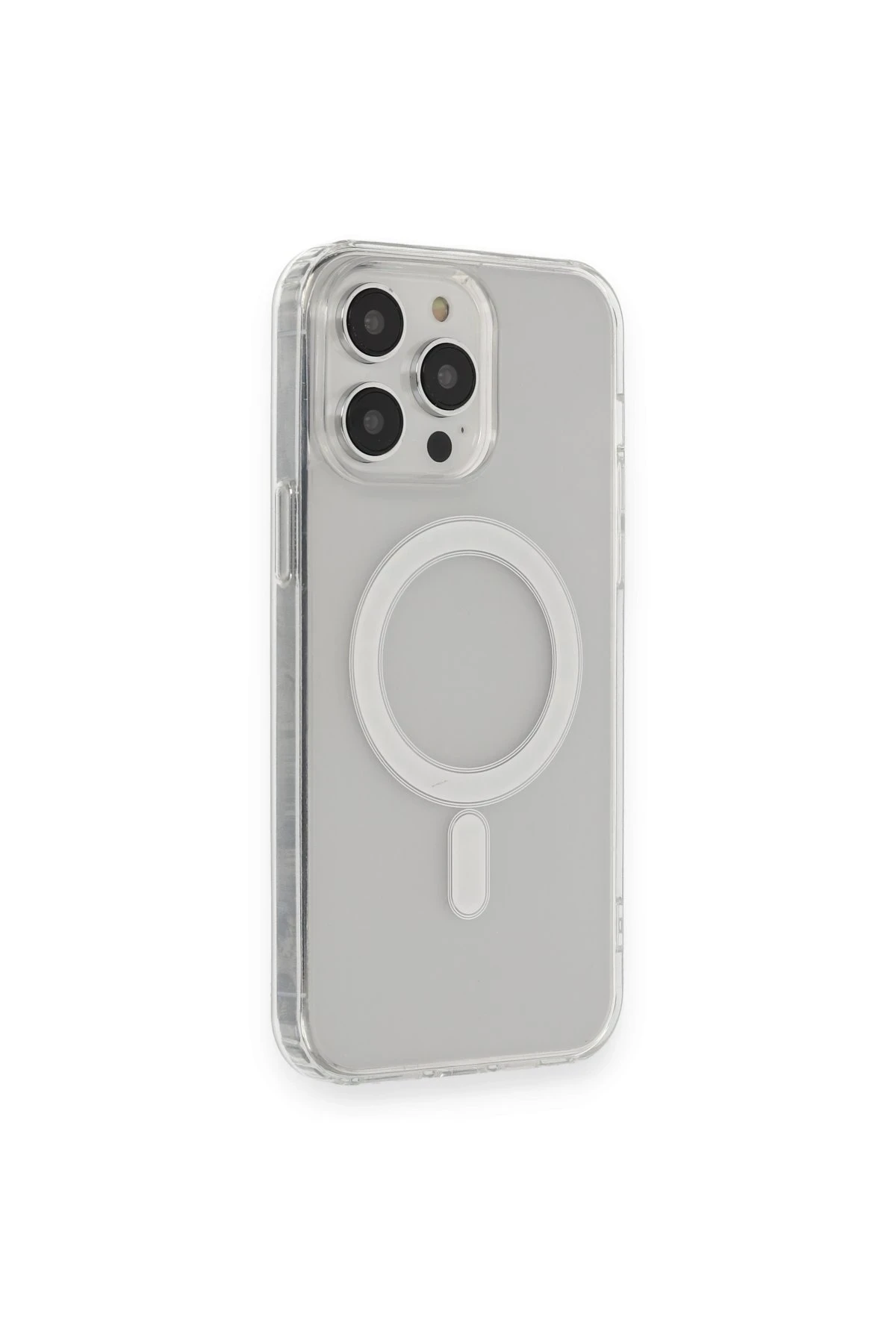 Newface iPhone 13 Pro Max Kılıf Matte Şeffaf Magneticsafe - Şeffaf