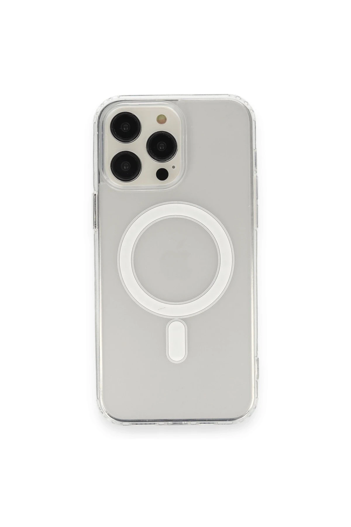Newface iPhone 13 Pro Max Kılıf Matte Şeffaf Magneticsafe - Şeffaf