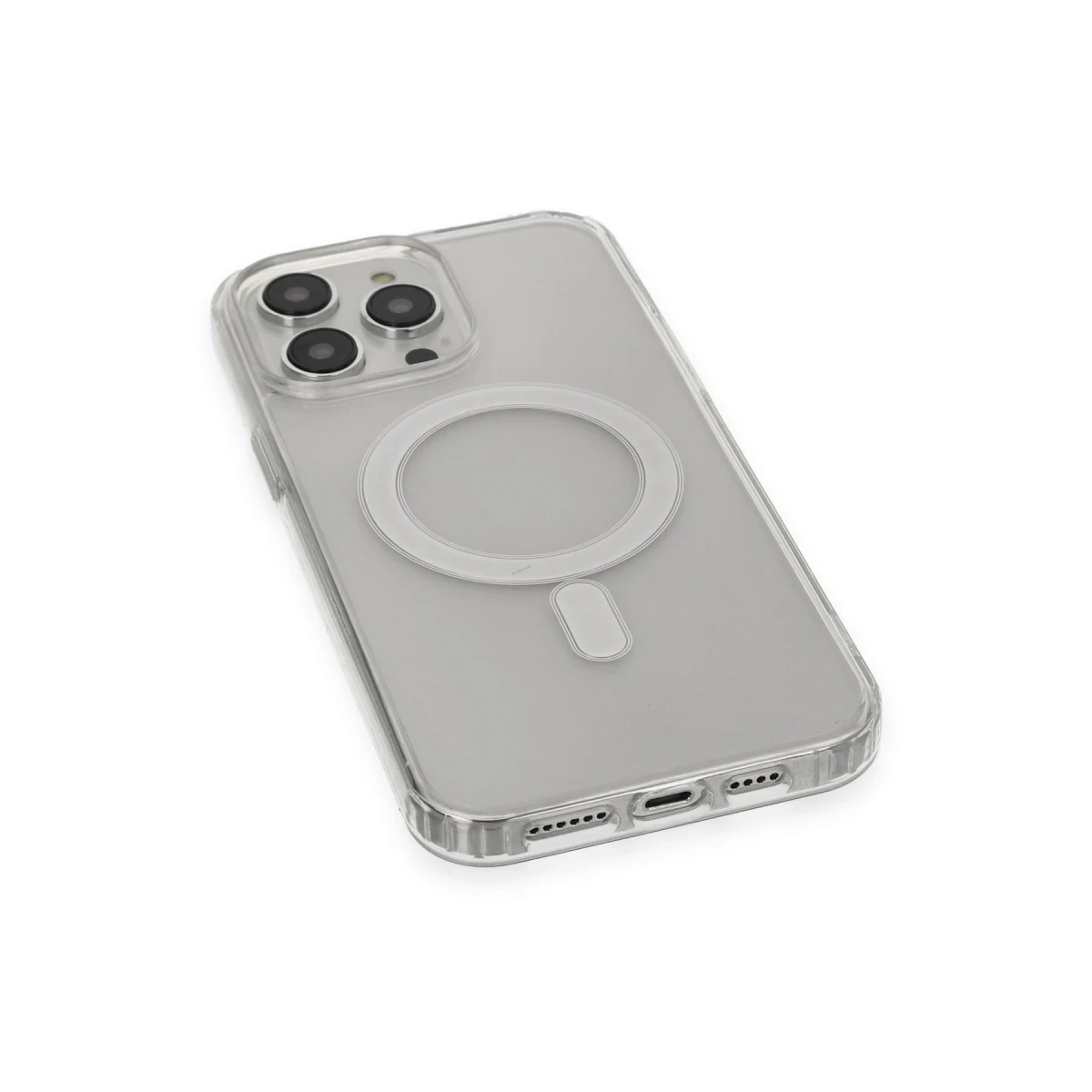 Newface Apple iPhone 13 Pro Max Kılıf Matte Şeffaf Magneticsafe - Şeffaf — görsel 10