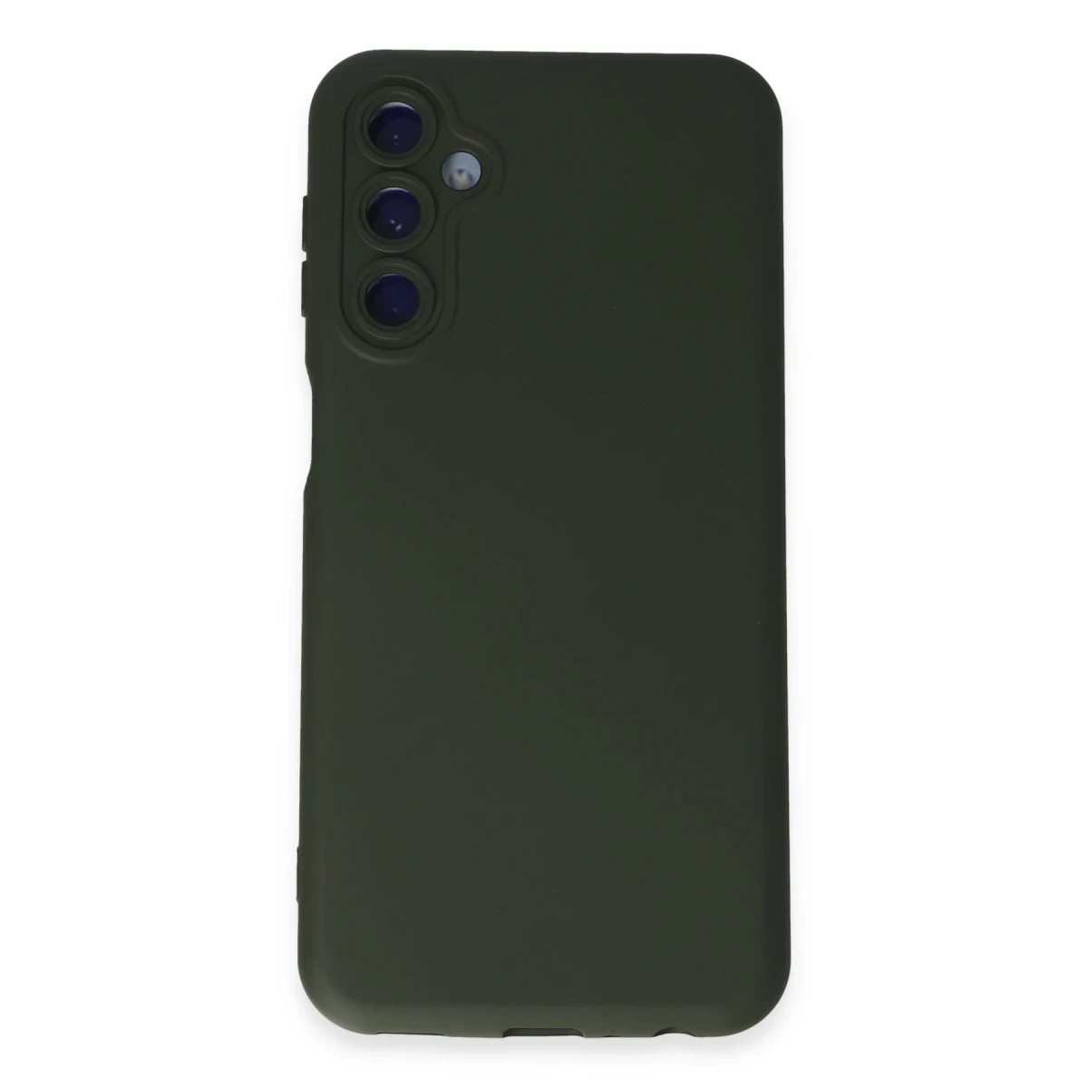 Newface Samsung Galaxy M34 5G Kılıf Nano içi Kadife Silikon - Koyu Yeşil