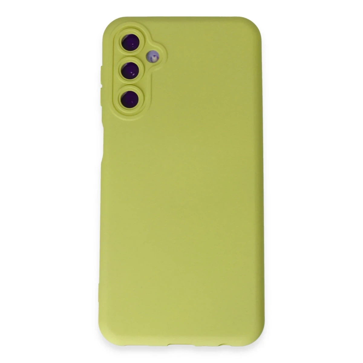 Samsung Galaxy M14 5G Kılıf Nano içi Kadife Silikon - Sarı
