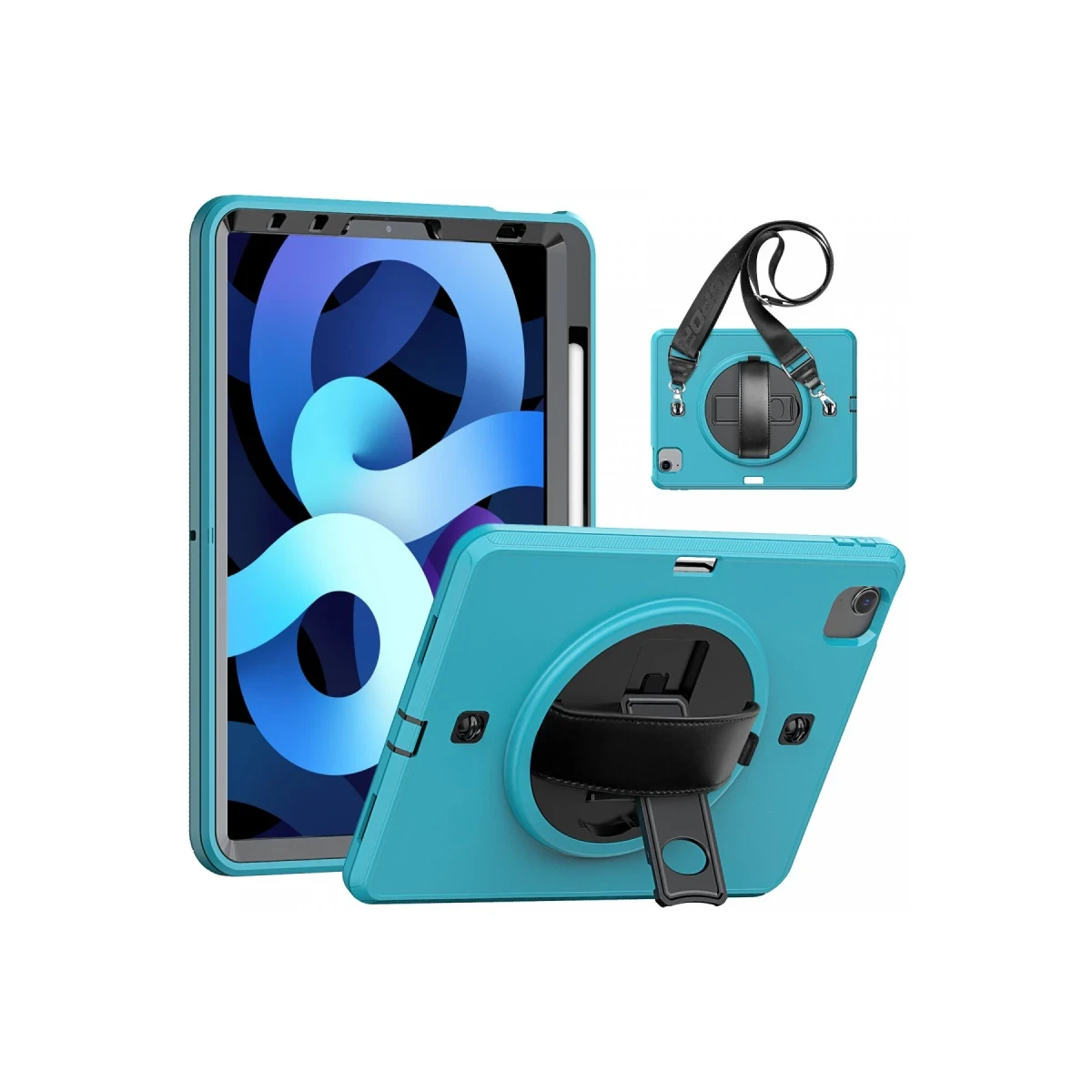 Newface Apple iPad Pro 11 (2020) Kılıf Strap-C Otterbox Tablet Kapak - Mavi — görsel 3