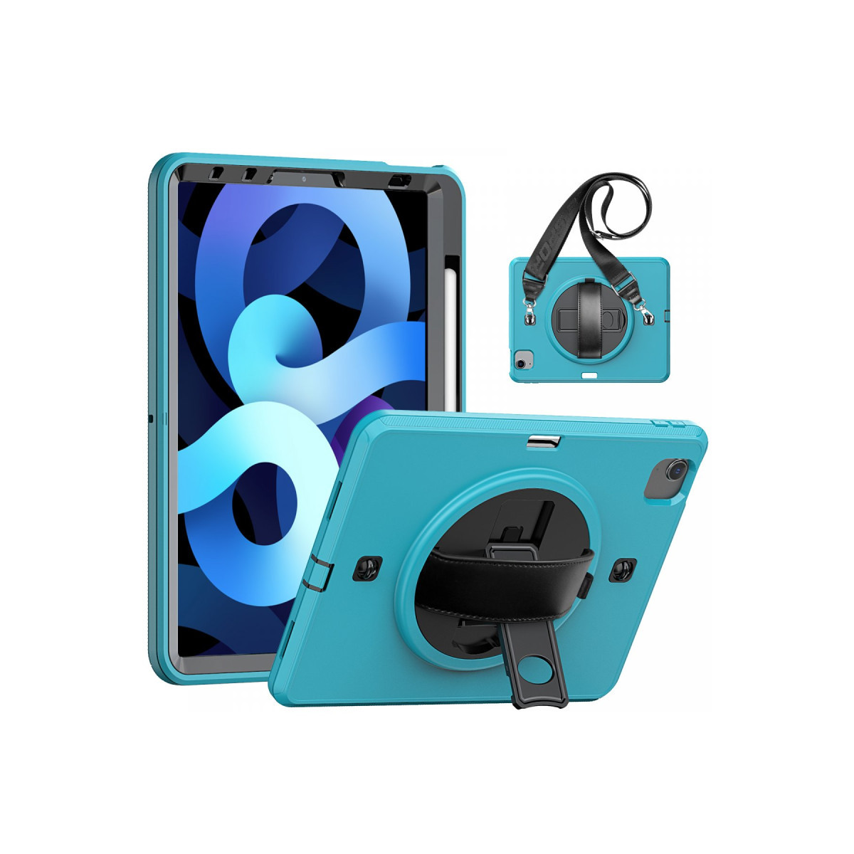 Newface Apple iPad Pro 11 (2020) Kılıf Strap-C Otterbox Tablet Kapak - Mavi — görsel 5