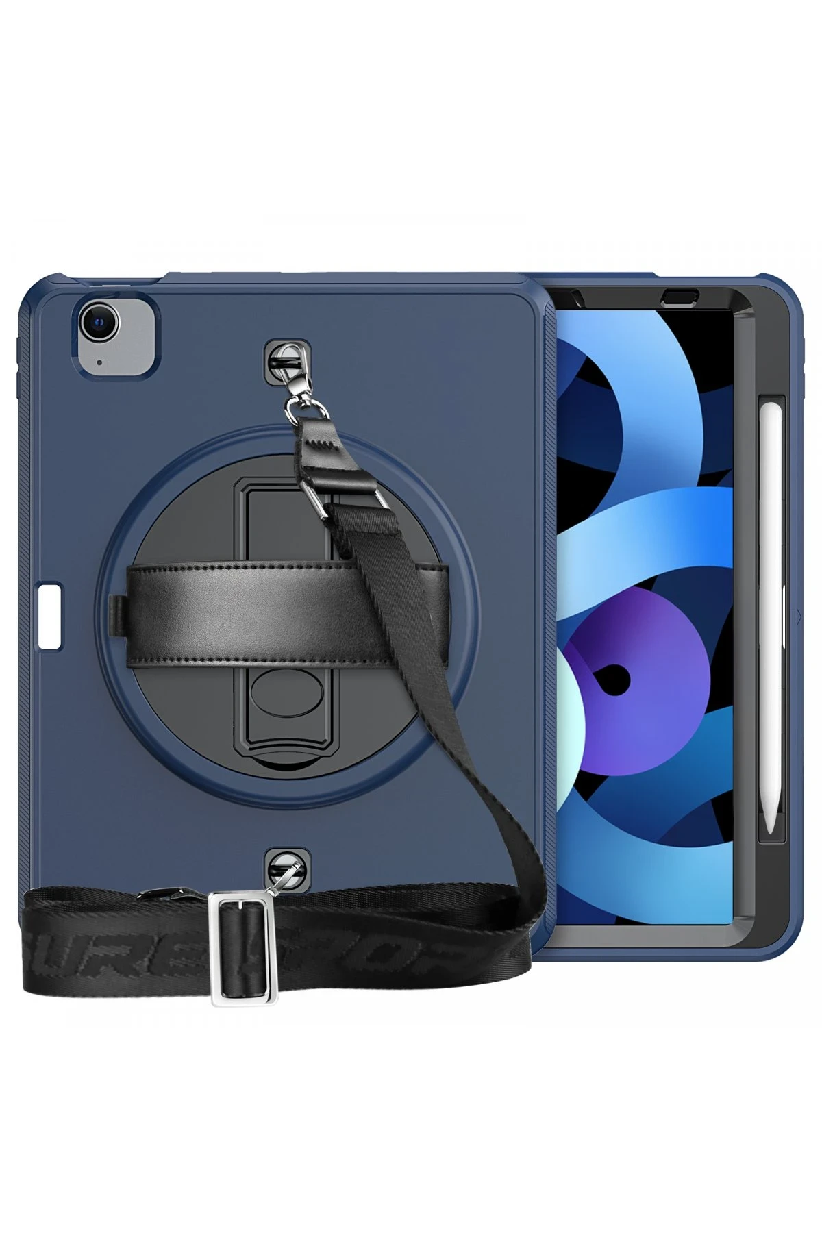 Newface iPad Pro 11 (2020) Kılıf Strap-C Otterbox Tablet Kapak - Lacivert