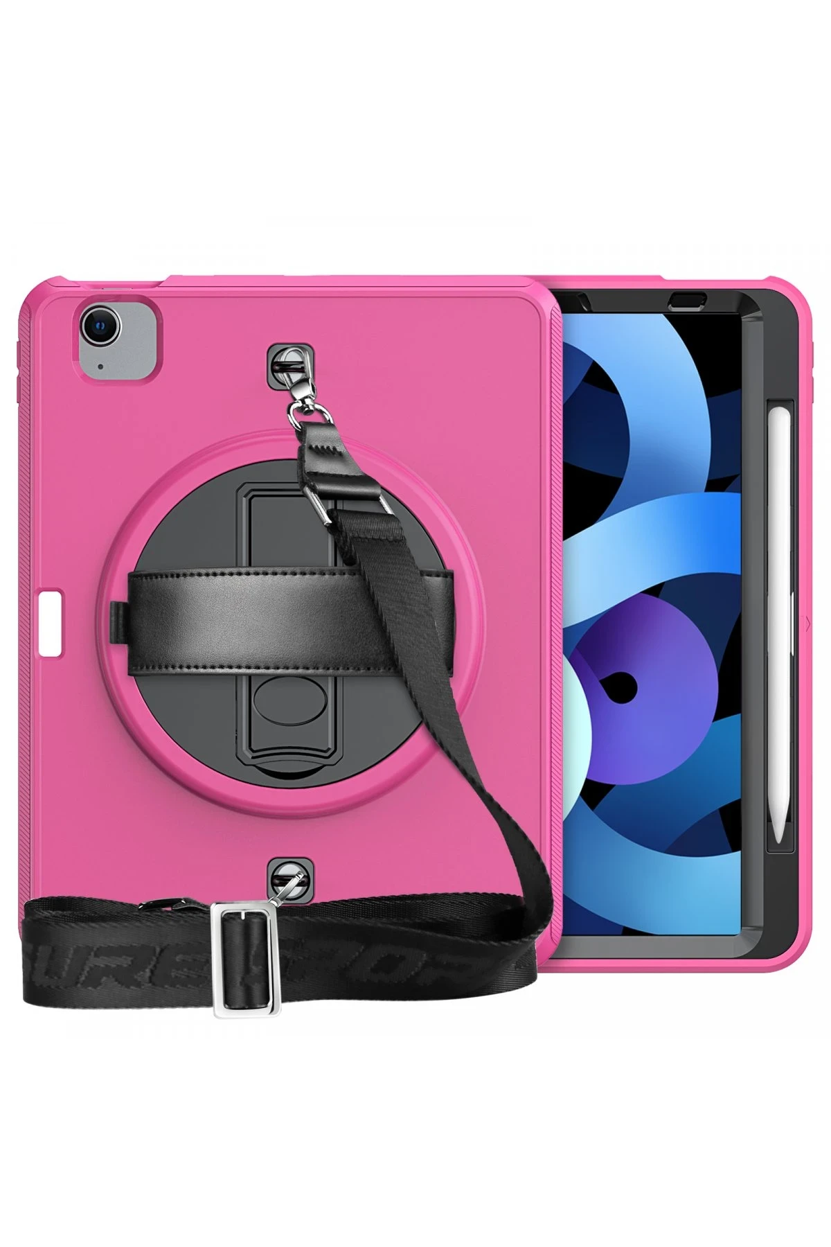 Newface iPad Pro 11 (2020) Kılıf Strap-C Otterbox Tablet Kapak - Pembe