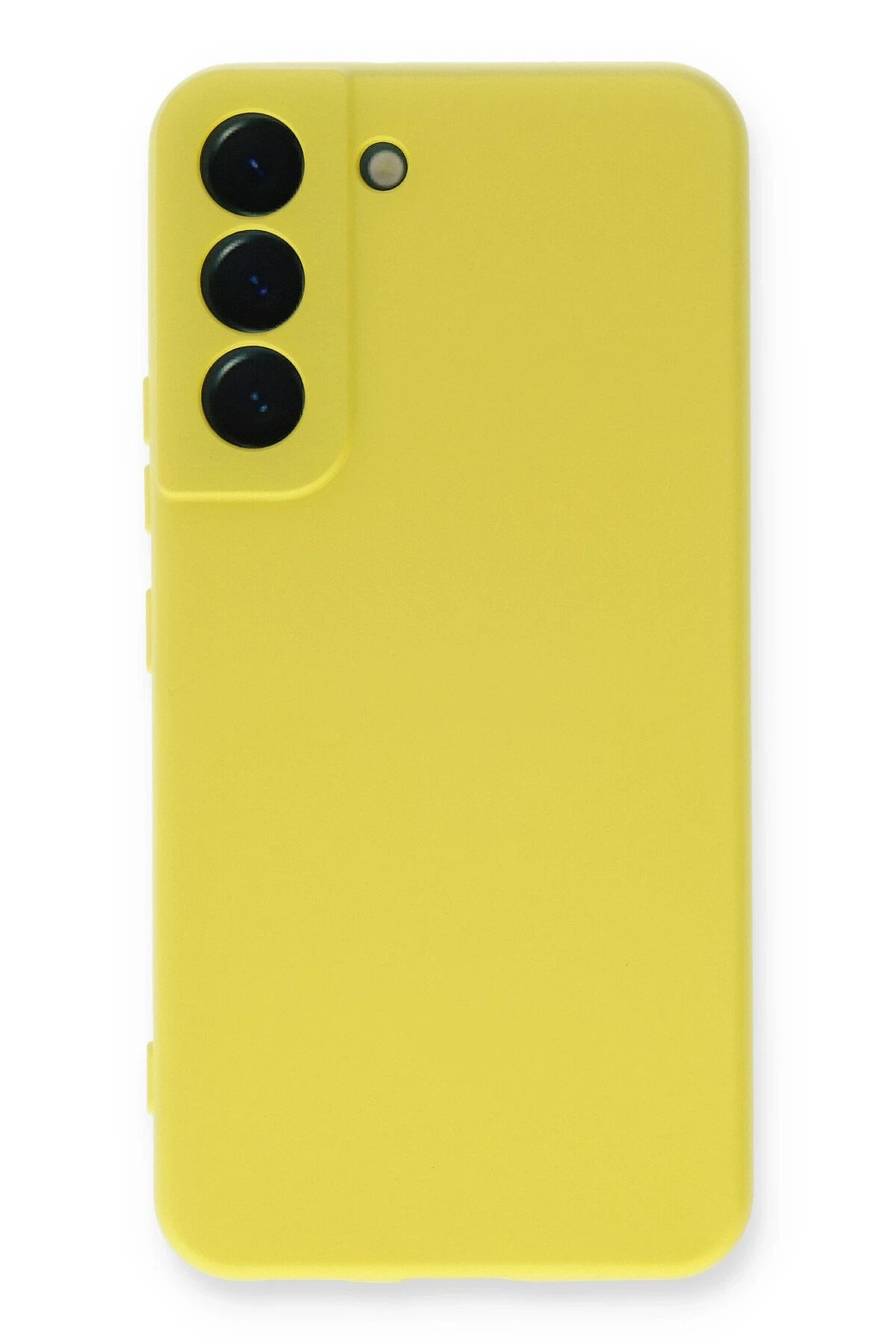 Newface Samsung Galaxy S23 Plus Kılıf Nano içi Kadife Silikon - Sarı