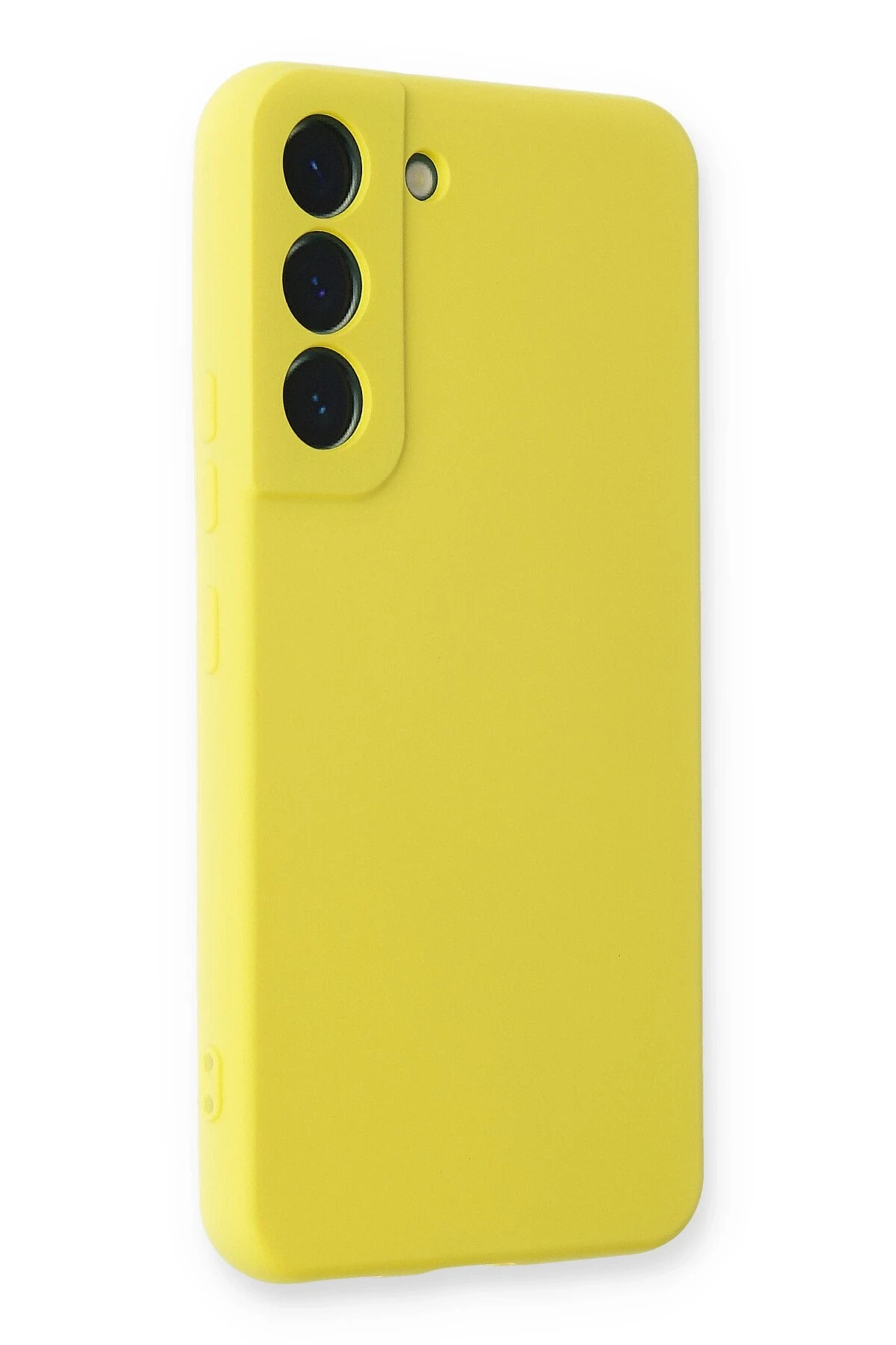 Newface Samsung Galaxy S23 Plus Kılıf Nano içi Kadife Silikon - Sarı