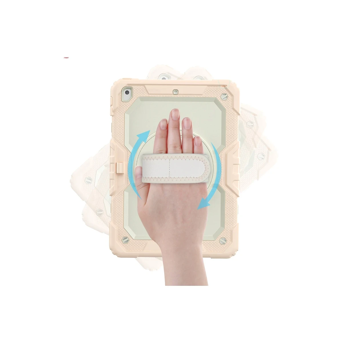 Newface Apple iPad 10.2 (7.nesil) Kılıf Strap New Tablet Kapak - Pembe — görsel 6