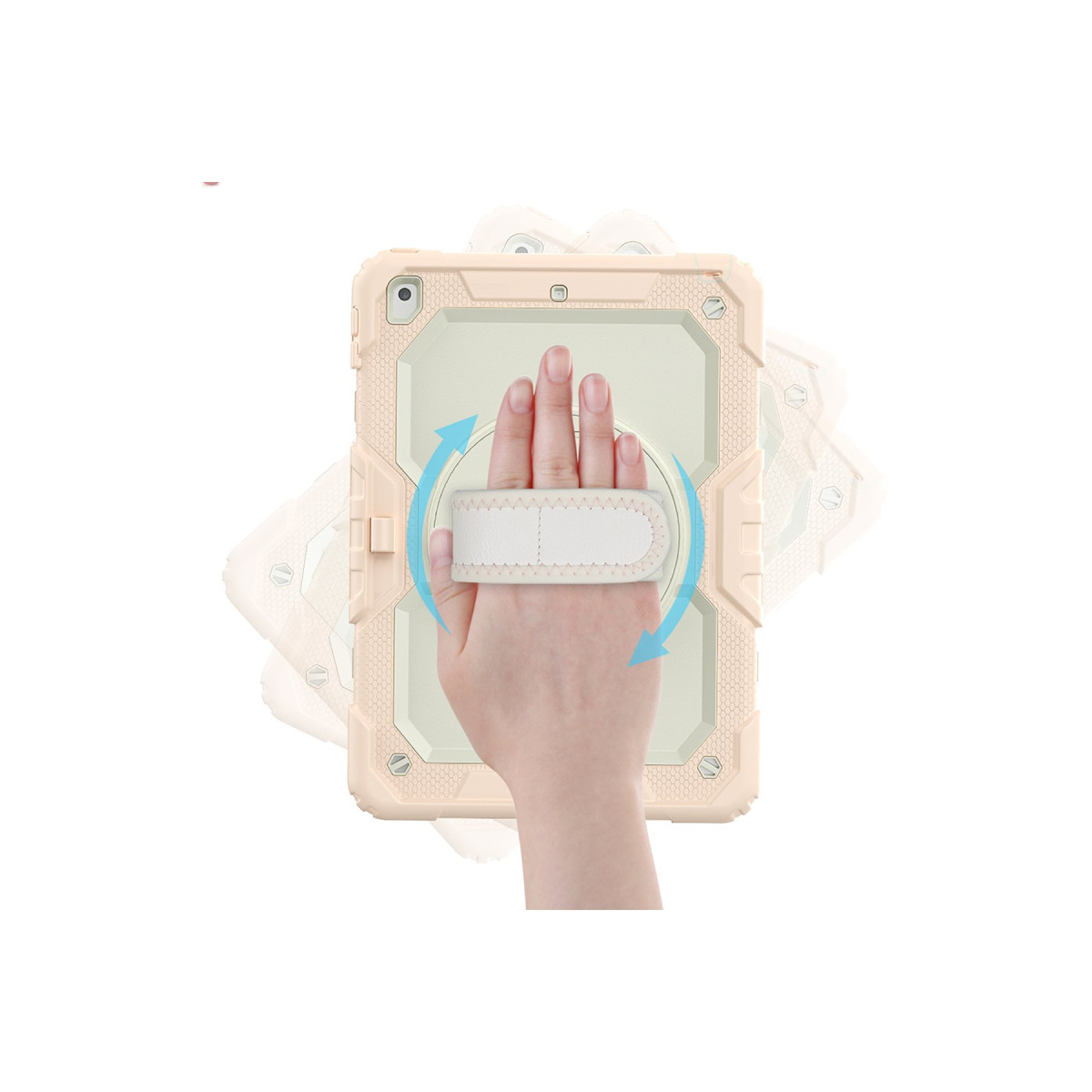Newface Apple iPad 10.2 (7.nesil) Kılıf Strap New Tablet Kapak - Pembe — görsel 9