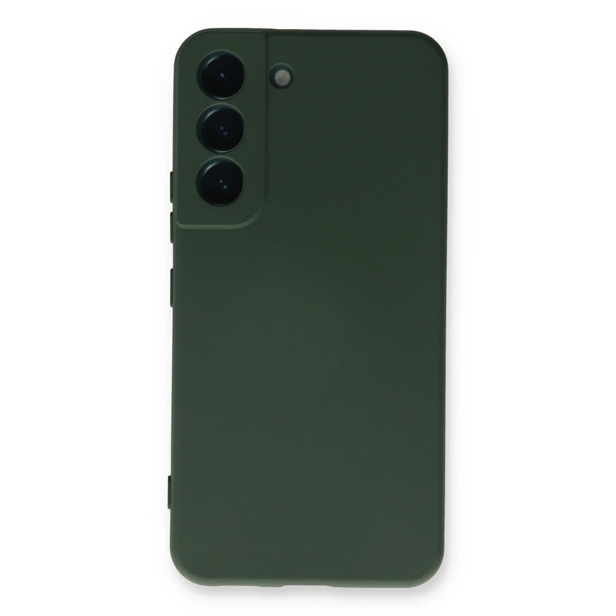 Newface Samsung Galaxy S23 Plus Kılıf Nano içi Kadife Silikon - Koyu Yeşil