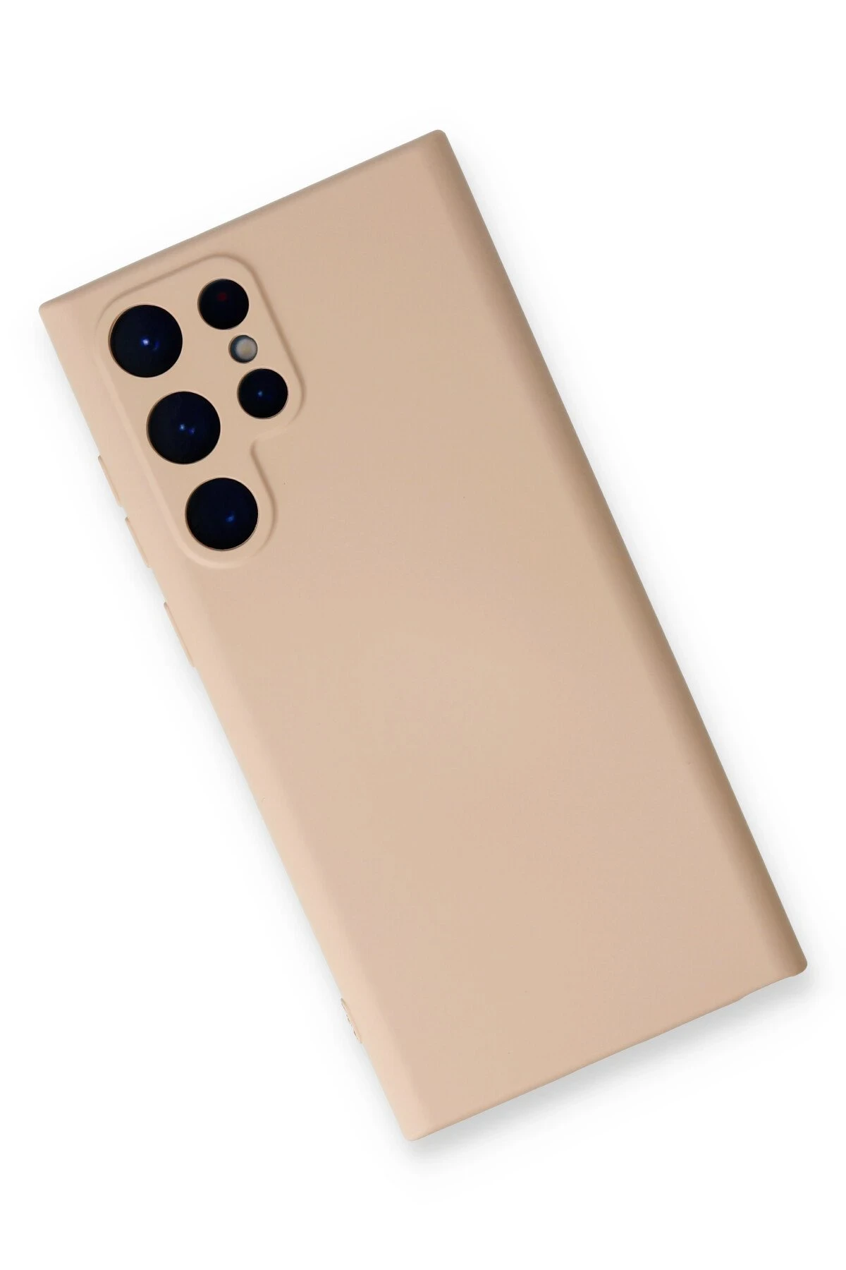 Newface Samsung Galaxy S23 Ultra Kılıf Nano içi Kadife Silikon - Pudra
