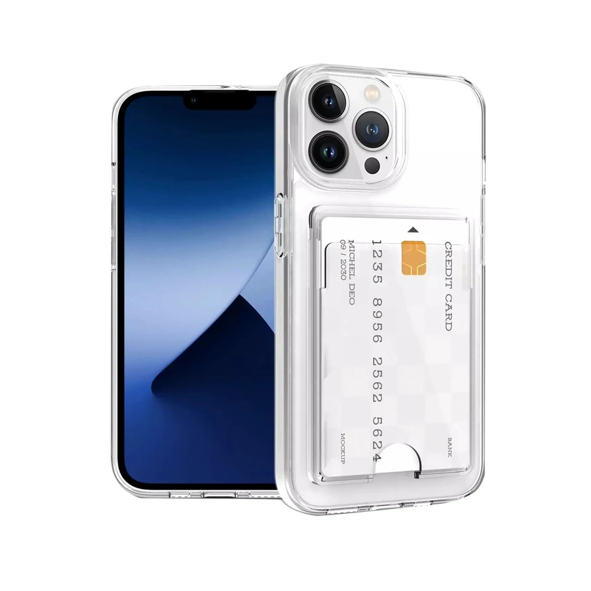 Newface Apple iPhone 13 Pro Max Kılıf Kart Şeffaf Silikon - Şeffaf — görsel 5