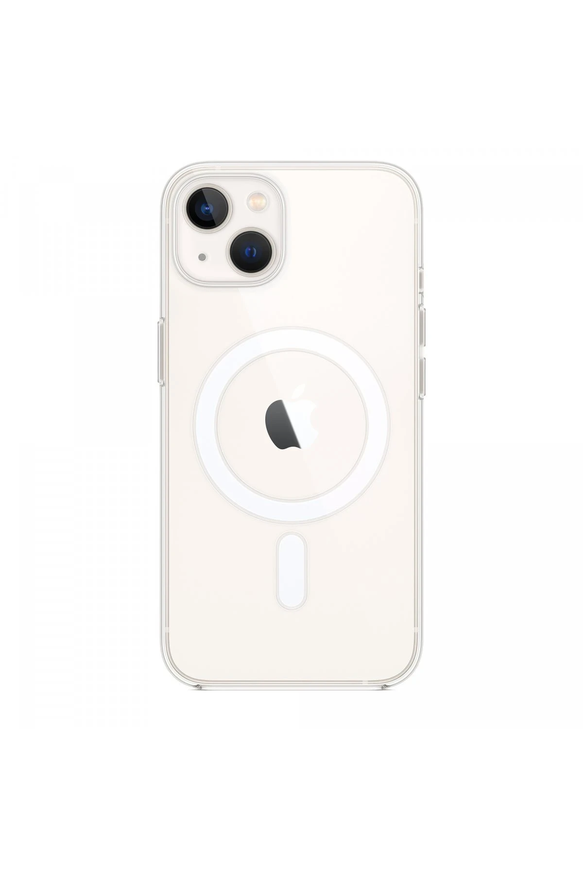 Newface Apple iPhone 13 Kılıf Magneticsafe Şeffaf Silikon - Şeffaf