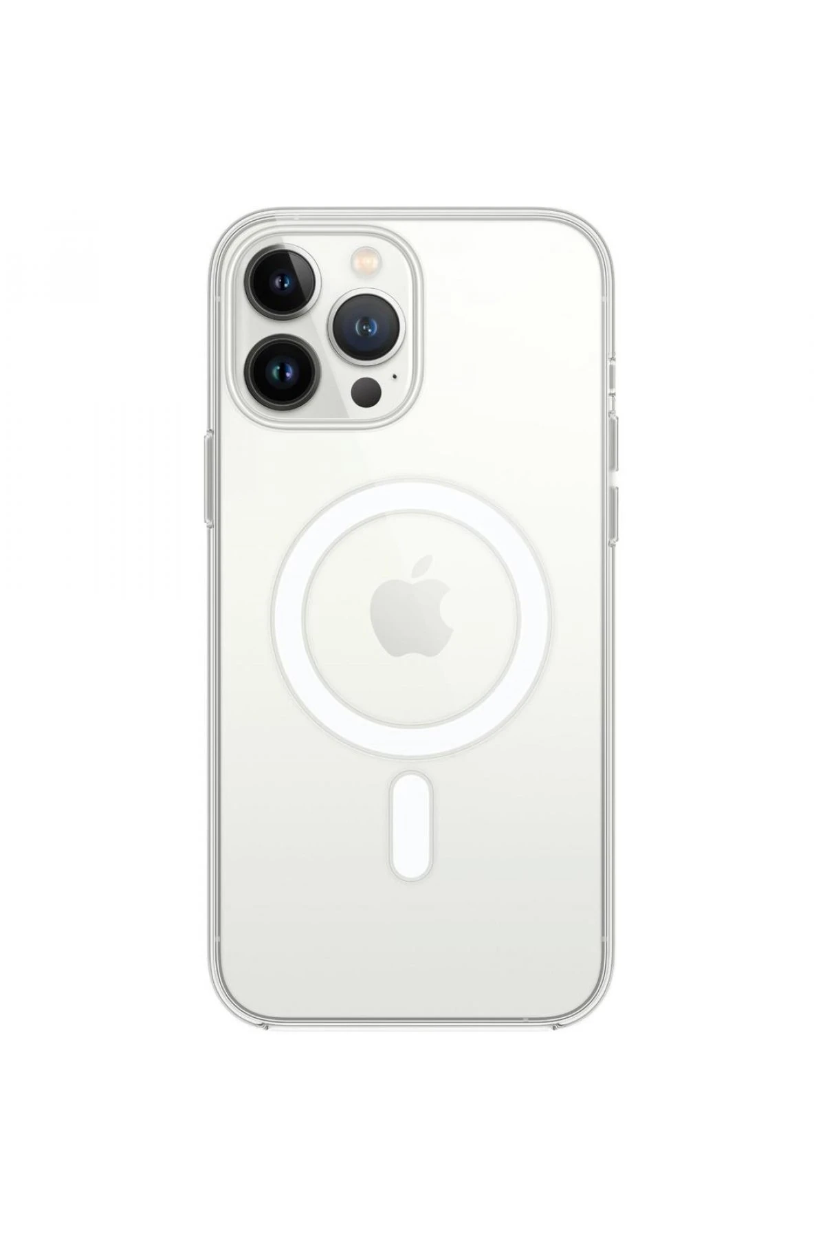 Newface Apple iPhone 13 Pro Max Kılıf Magneticsafe Şeffaf Silikon - Şeffaf
