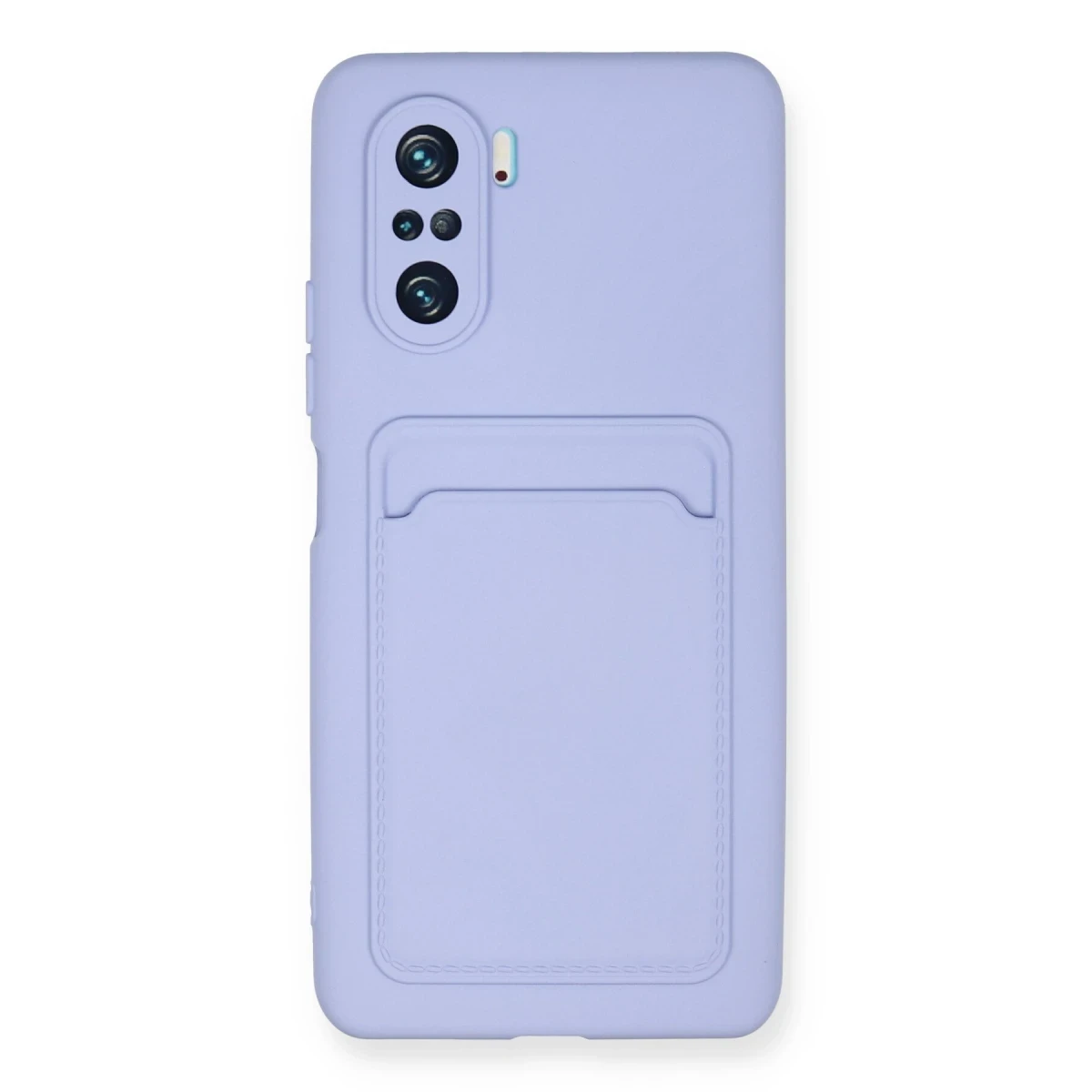 Newface Xiaomi Poco F3 Kılıf Kelvin Kartvizitli Silikon - Lila
