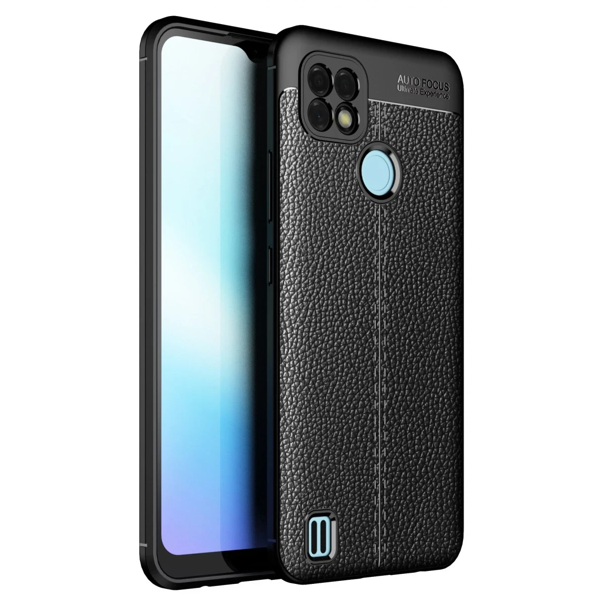 Newface Realme C25 Kılıf Auto Focus Kapak - Siyah — görsel 3