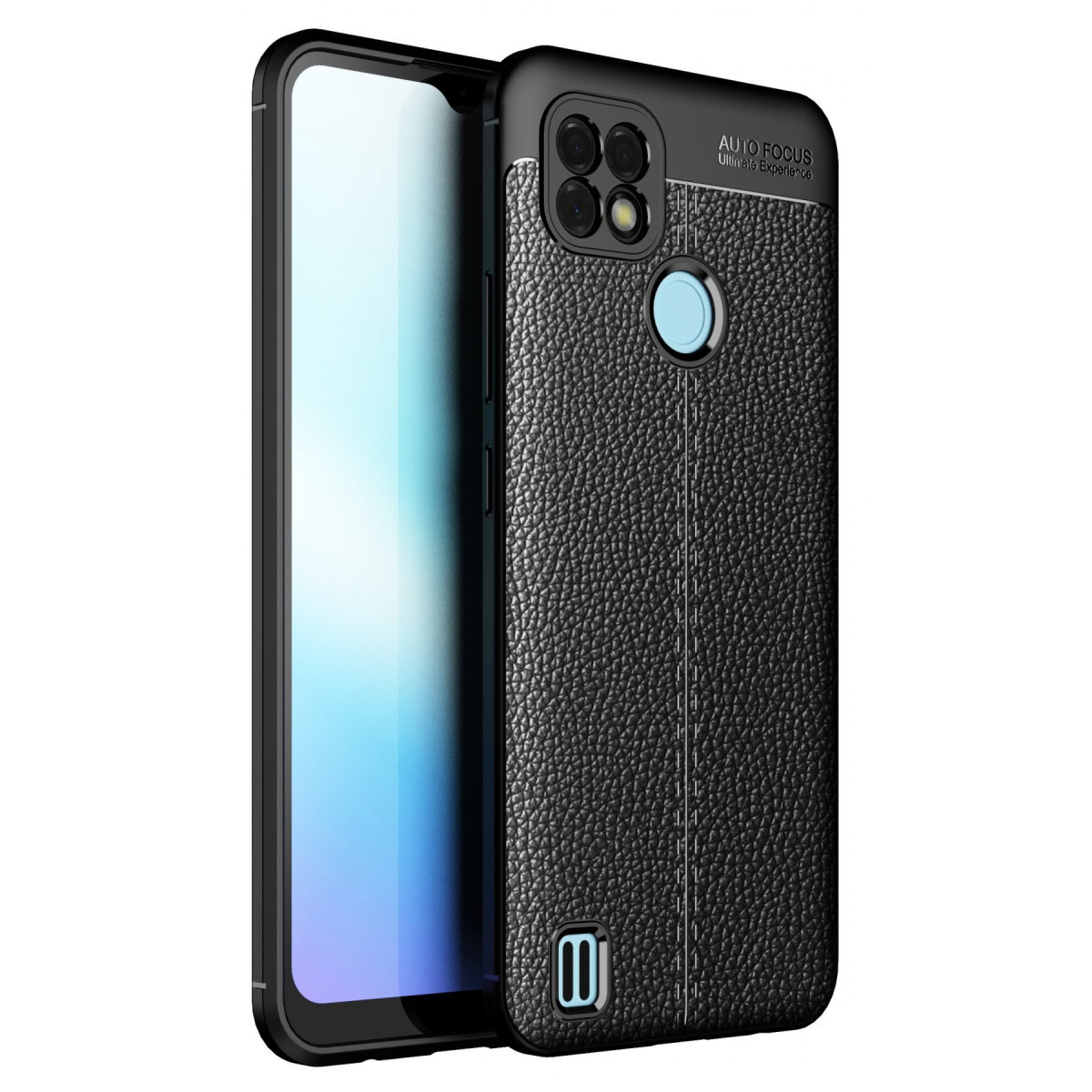 Newface Realme C25 Kılıf Auto Focus Kapak - Siyah — görsel 5