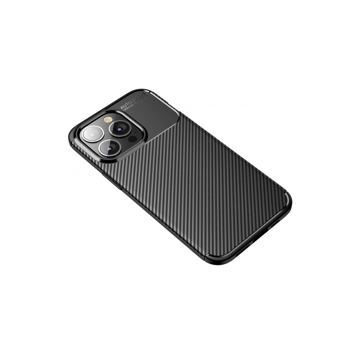 Newface Apple iPhone 13 Pro Kılıf Auto Focus Karbon Kapak - Siyah — görsel 4