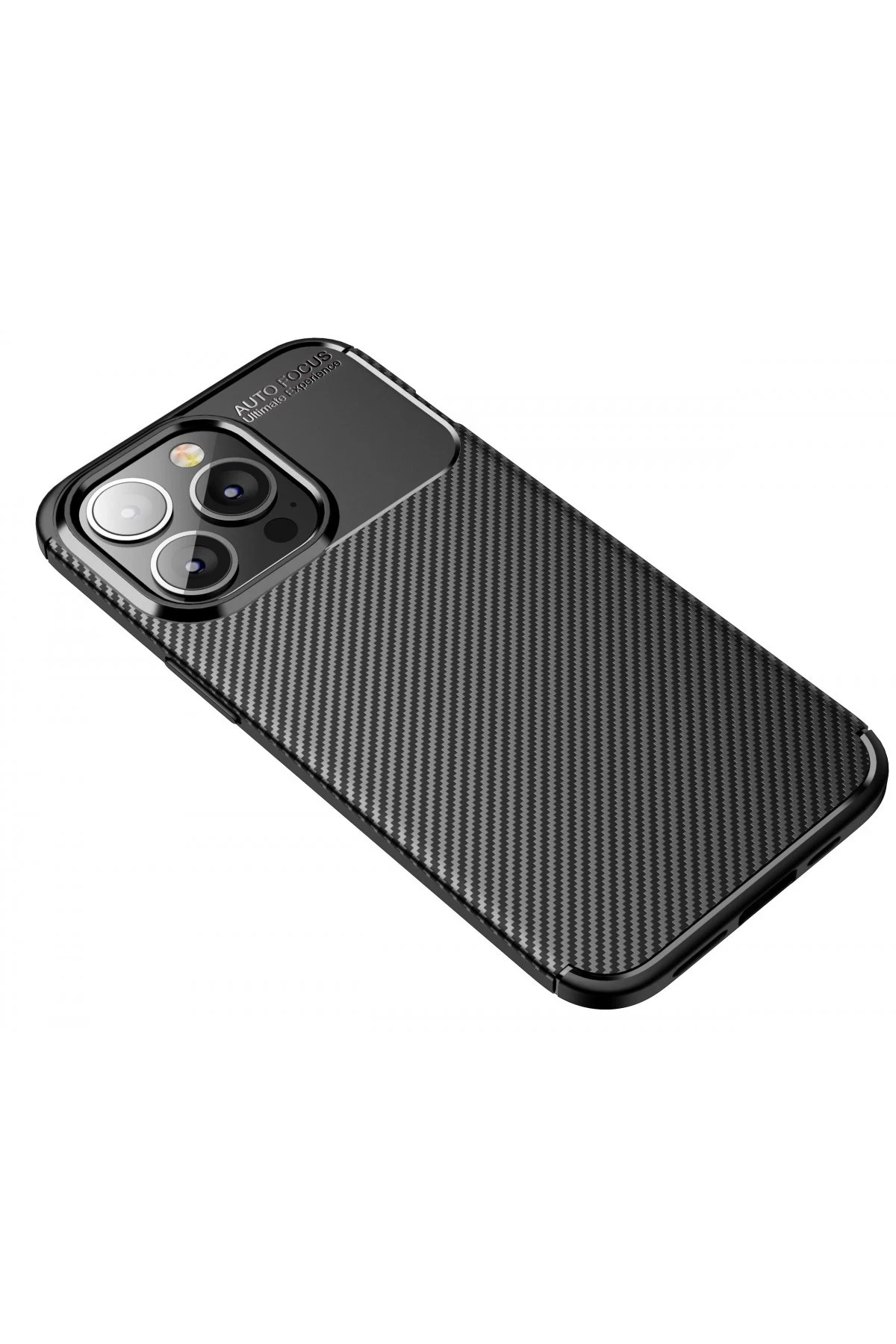 Newface Apple iPhone 13 Pro Max Kılıf Auto Focus Karbon Kapak - Siyah — görsel 2