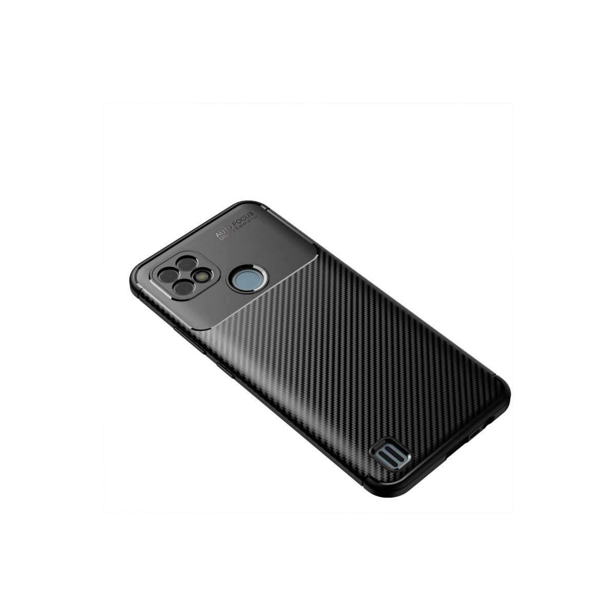 Newface Realme C25 Kılıf Auto Focus Karbon Kapak - Siyah — görsel 8