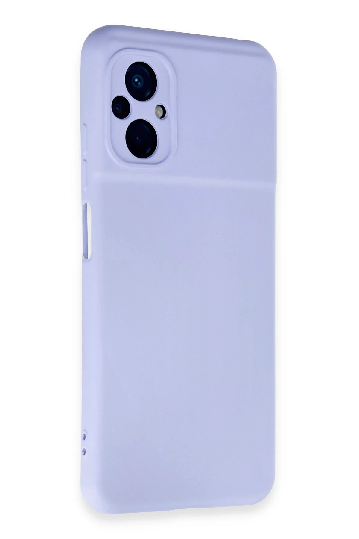 Newface Xiaomi Poco M5 Kılıf Nano içi Kadife Silikon - Lila