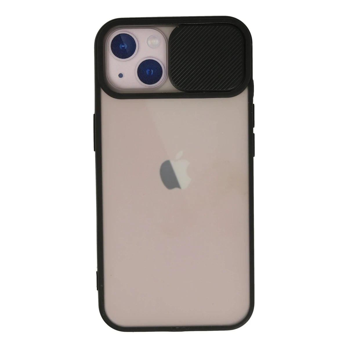 Newface Apple iPhone 13 Kılıf Palm Buzlu Kamera Sürgülü Silikon - Siyah — görsel 4